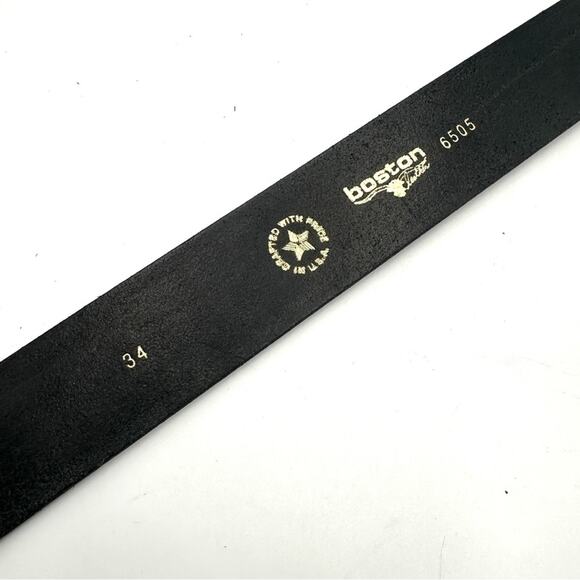 NEW - Boston Leather 6505-1-34 1.75" Wide Leather Police Garrison Belt - Picture 5 of 8